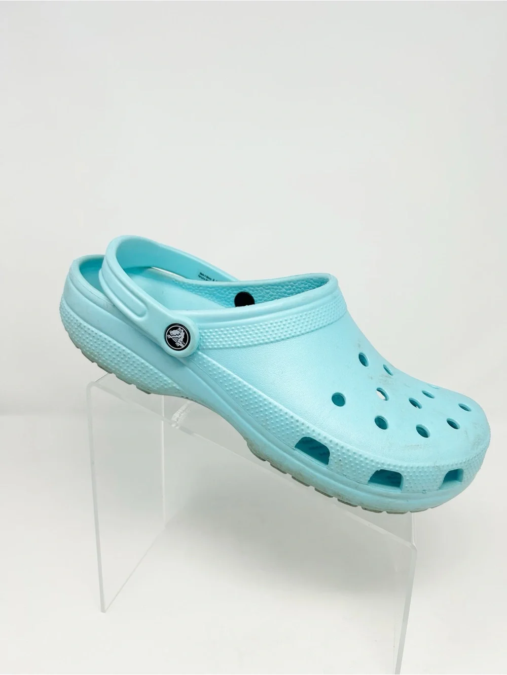 Crocs Classic Clog Unisex Mens Slip-On Shoes Light Blue Aqua Comfort Size 11